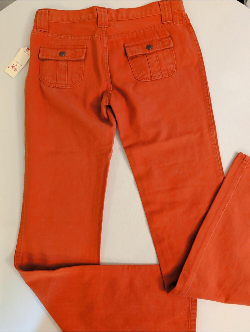 NWT Vintage Joie Burnt Orange LOW RISE Flare Denim Jeans Size 27 Y2K - Picture 5 of 9